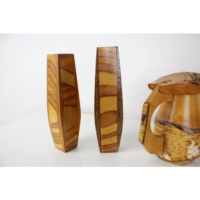 Czechoslovakian Wooden Handmade Items, 1950s, Set of 5 For Sale - Image 11 of 12