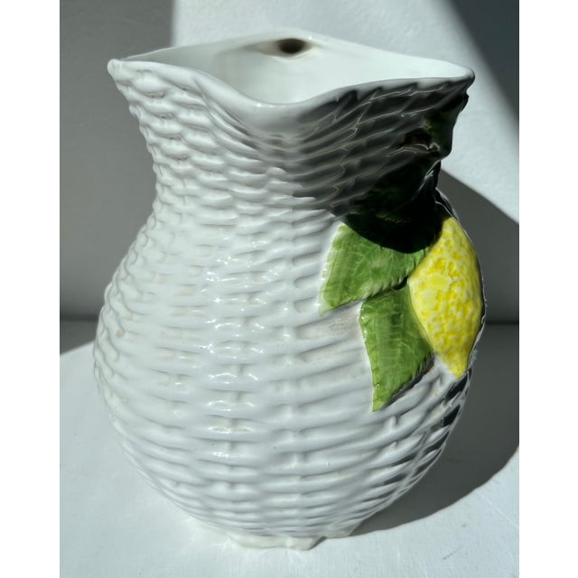 Italian Vintage Mottahedeh Italian Lemons Pitcher For Sale - Image 3 of 8