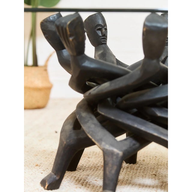 Wood Vintage African Unity Coffee Table For Sale - Image 7 of 11