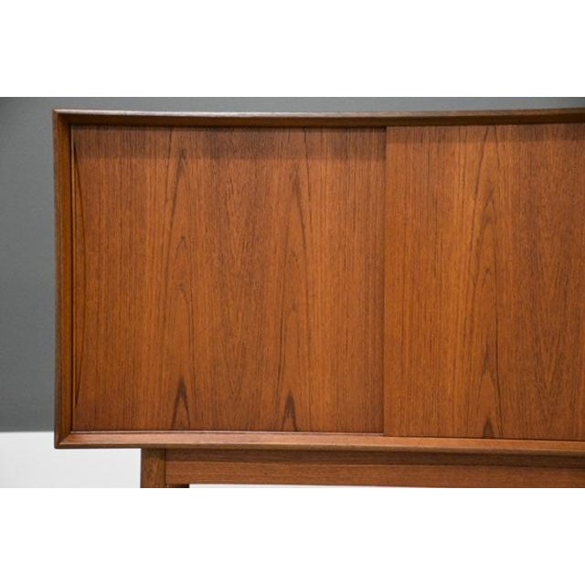 Brown 1960s Swedish Modern Teak 57” Credenza For Sale - Image 8 of 12