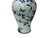 Blue Vintage Chinese Blue White Fruits Flowers Graphic Porcelain Art Vase For Sale - Image 8 of 13