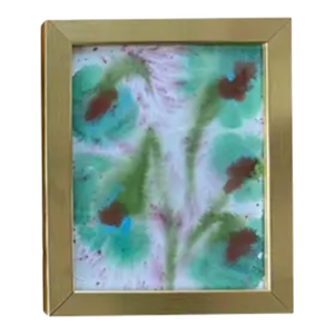 2025 Original Melvin G (Morgan Walker) Fiora Abstract Watercolor, Framed