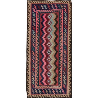 Mid-20th Century Vintage Persian Kilim, 4'7" X 10'5" For Sale