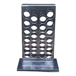 Milo Baughman Thayer Coggin Lucite & Mirror 3 Foot Tall Wine Rack, 1960s