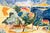 Mid-Century French Ceramic Glazed Tile Panel of Anduze, 1960s For Sale - Image 6 of 8