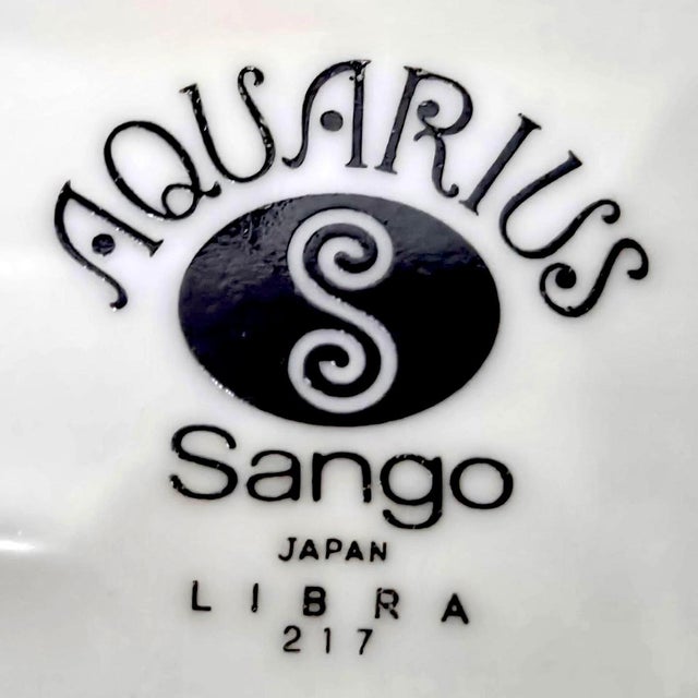 1970s Aquarius Libra Ceramic Oval Platter by Sango For Sale - Image 12 of 12