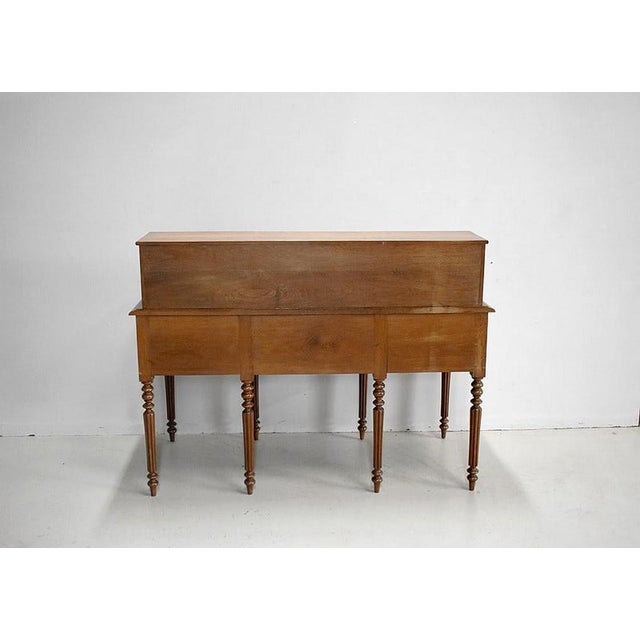 Wood Tiered Desk in Oak, 1920s For Sale - Image 7 of 18