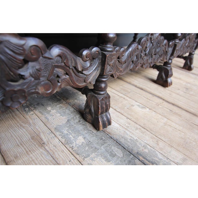 Antique German Carved Walnut Sofa For Sale - Image 18 of 18