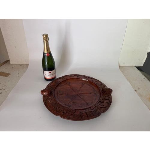 Vide Poche Minimalist in Wood, Gabon 1950 Brown Color