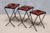 This rare set of three nesting tables was produced in france in the 1950s. The design is strongly reminiscent of the...