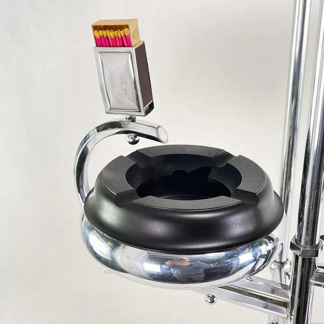 1940s Large Art Deco Smoking Table with Ashtray For Sale - Image 5 of 7