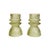 Elevate your home decor with these Transparent Green Ribbed Glass Taper Candle Holders, designed to add a touch of...