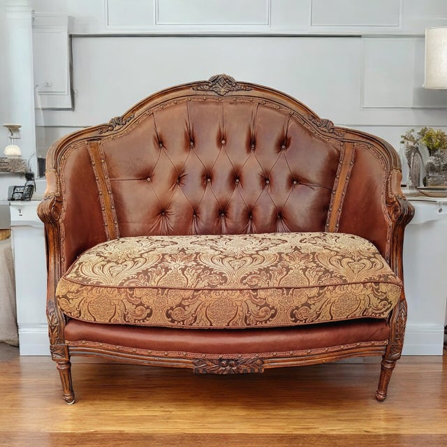 1990s Discover the Allure of a Bygone Era With This Exquisite Vintage Settee by Christina Ferrare For Sale - Image 5 of 11