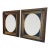 Pair of Antique Neoclassical Gilded Oval Wall Mirrors For Sale