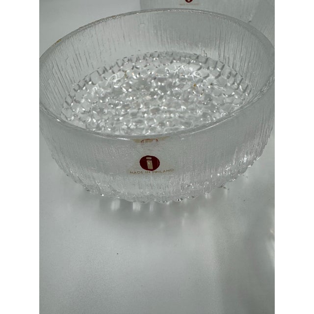 1960s Set of 4 Iittala Ultima Thule Glass Dessert Bowls by Tapio Wirkkala – Made in Finland For Sale - Image 5 of 10