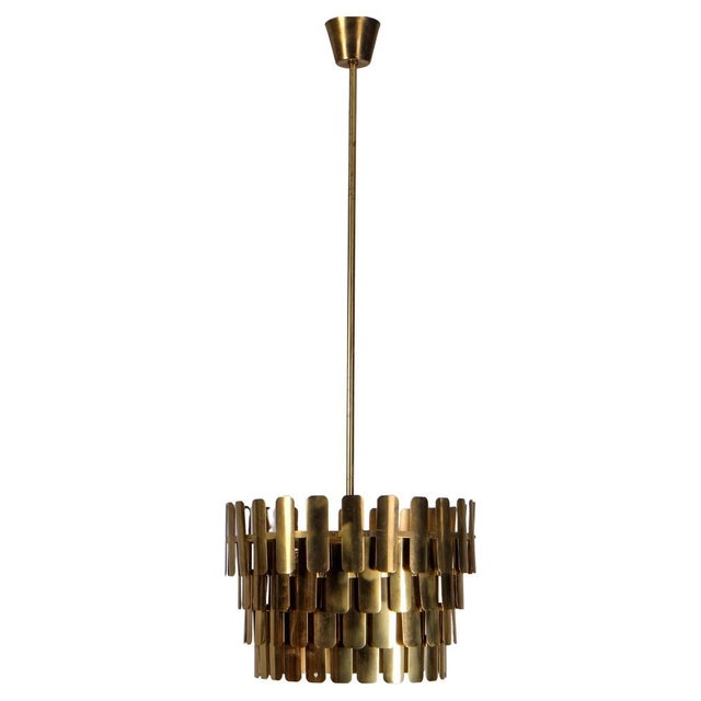 Swedish Brass Pendant attributed to Tyringe Konsthantverk, 1960s For Sale - Image 13 of 13