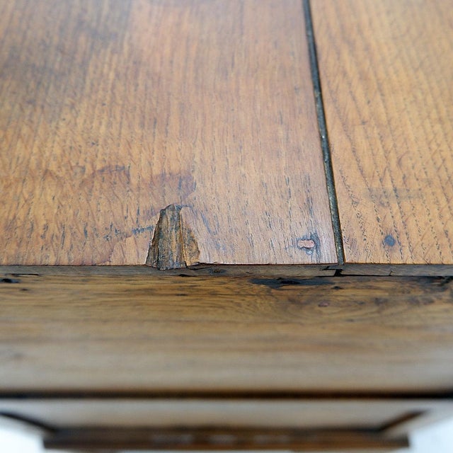 Vintage Rustic Chest of Drawers with Two Drawers and Carved Legs, 1930s For Sale - Image 14 of 17