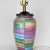 A beautiful tall vintage colorful ceramic table lamp by Frederick Cooper. This beauty sits upon a wooden chinoiserie style...