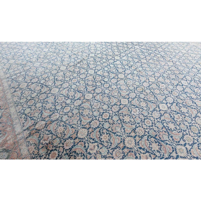 Antique Persian Tabriz Rug For Sale - Image 9 of 10