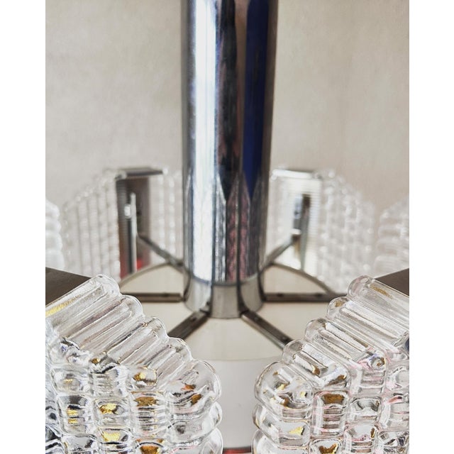 Silver Vintage Chandelier from Kaiser Leuchten, 1970s For Sale - Image 8 of 16