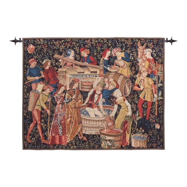 Winemakers Loom Woven Tapestry - 205 X 264 Cm (6'9" X 8'8") - Requires Rod Size 6 For Sale