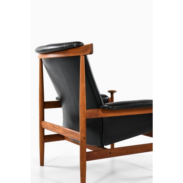 Black Model Bwana Easy Chair by Finn Juhl attributed to France & Daverkosen, 1960s For Sale - Image 8 of 10