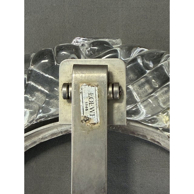 Glass Loewe Glass Mirror Picture Frame by Carlo Scarpa for Venini, 1945 For Sale - Image 7 of 12