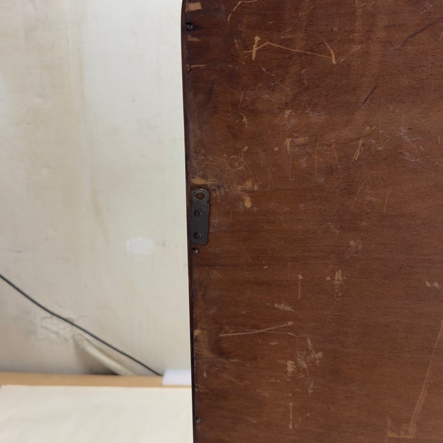 Wood Early 20th Century Large Carved Walnut Mirror From the Max Posnick Furniture Company For Sale - Image 7 of 9