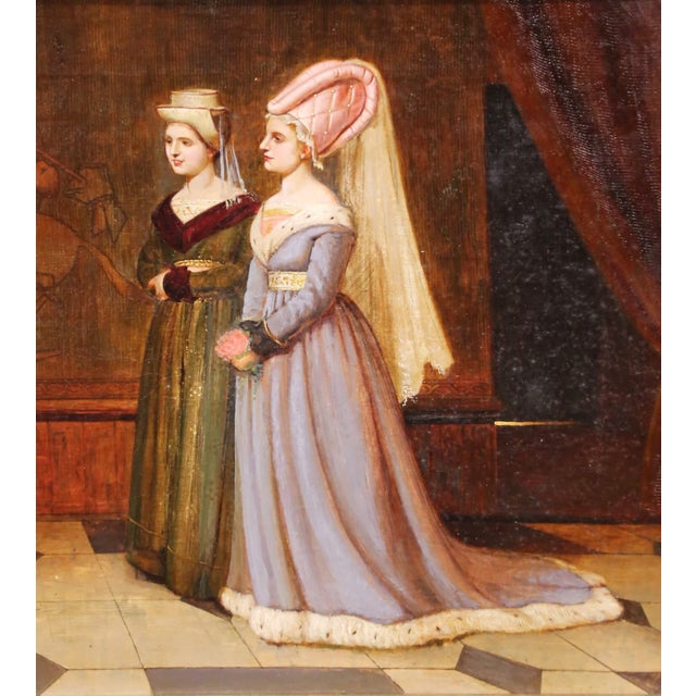 19th Century Edwin Hughes Signed Oil Painting “The Court Jester”, Dated 1875 For Sale In Dallas - Image 6 of 15