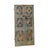Brown Antique Indian Carved and Painted Teakwood Door, C. 1900 For Sale - Image 8 of 9