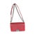 Red Burgundy Chevron Calfskin Chain Medium Boy Bag For Sale - Image 8 of 9