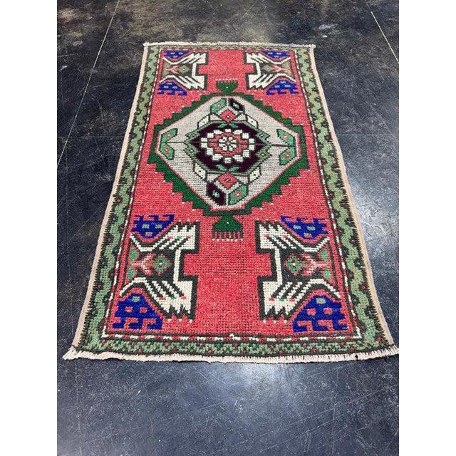 Turkish Yastik Rug 1'9" x 3'1" For Sale - Image 4 of 5