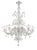 Traditional White Venetian Murano Glass Ca Rezzonico Chandelier with Transparent Accents by Simoeng for Simoeng For Sale