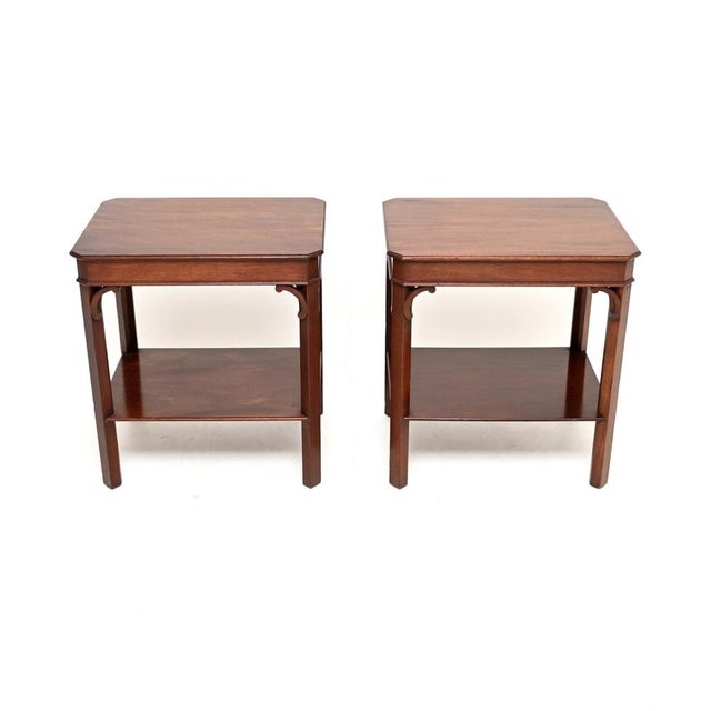 A smart and very well made pair of antique side tables in the Georgian style. There were made in England, they date from...