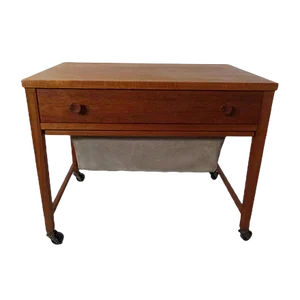 Danish Teak Sewing Cart, 1960s