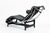 Cassina Lc4 Black Leather Chaise Lounge Chair by Le Corbusier 1994 For Sale - Image 9 of 18