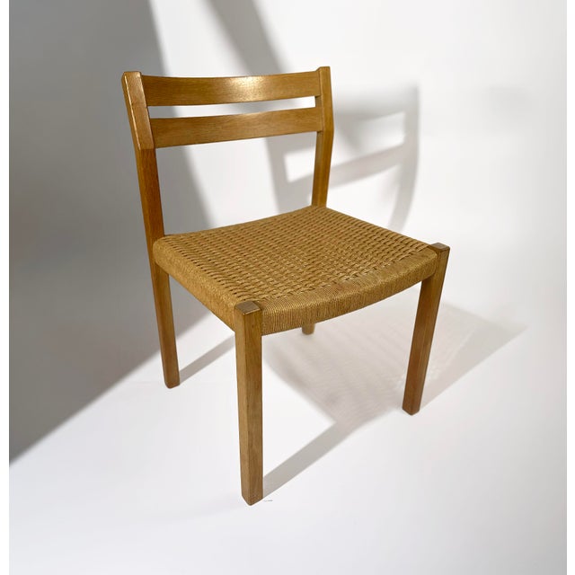 A nice set of 4 model 401 dining chairs from the 1970s, designed by jørgen henrik møller — son of the legendary niels otto...