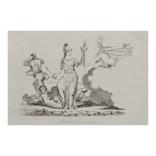 The Roman Republic Original Etching on Paper, 1840 For Sale