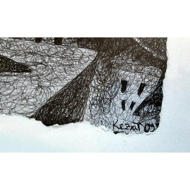 The Imaginary Escape is a beautiful painting realized by the Italian artist KEZIAT in 2009. Pen on paper from the series...