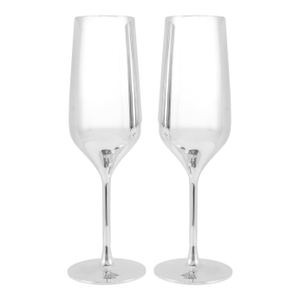 Maybach by Robbe & Berking Pair of Silver Plated Champagne Flute