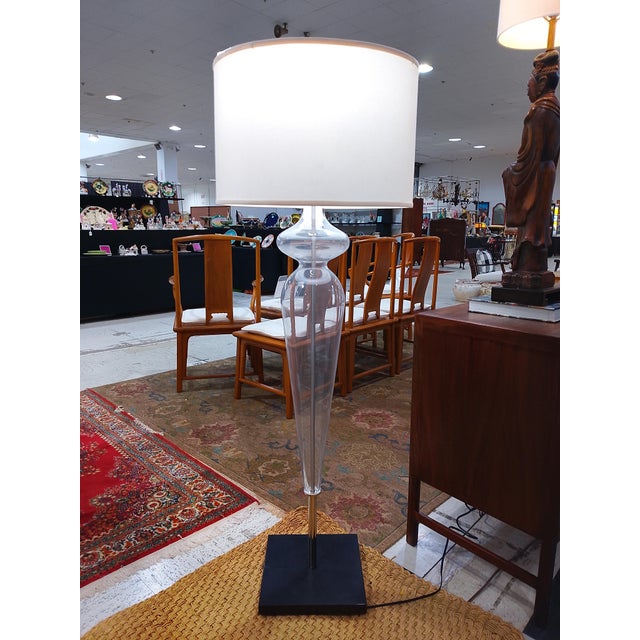 Hand blown glass floor lamp. Attributed to Jean-Marie Massaud and produced exclusively by hand by the master glassmakers...