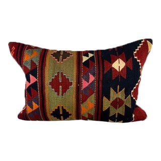 16 x 24 Kilim Pillow Cappadocian Twilight Turkish Pillow Cushion Cover For Sale