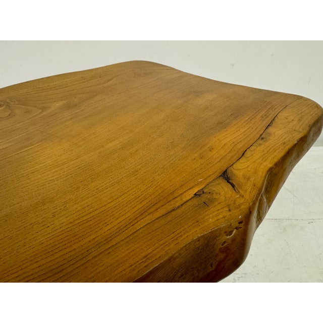 Mid-Century Elm Side Table, 1950s For Sale - Image 6 of 14