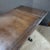 Mid 20th Century English Oak Trestle Base Drawerleaf Dining Table For Sale - Image 9 of 9