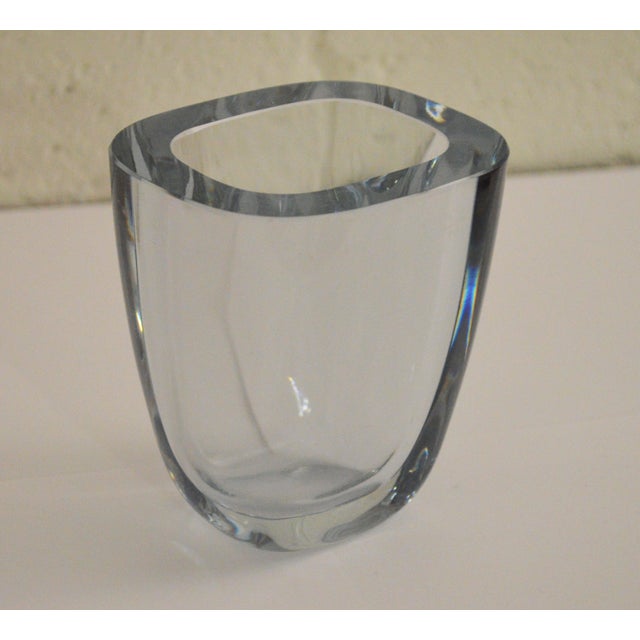 Strombergshyttan Sweden Crystal  Vase、花器 Swedish Art Glass Crystal Vase by Strombergshyttan | Chairish