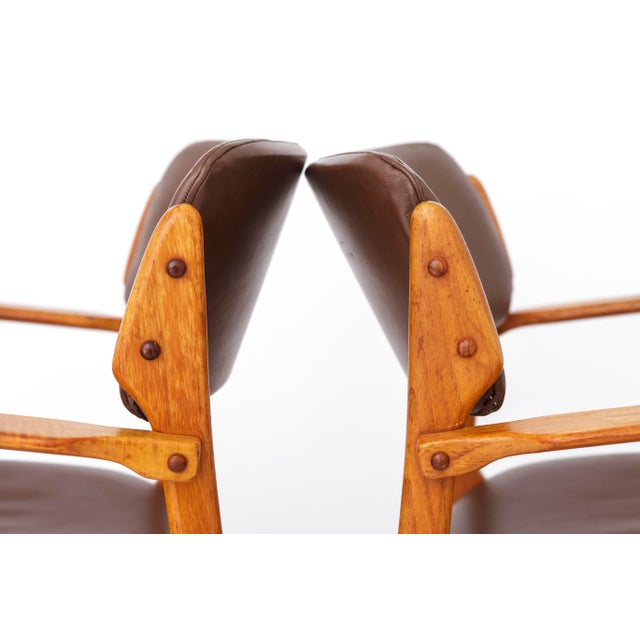 Mid-Century Danish Model 49 Armchairs in Teak by Erik Buch, 1960s, Set of 2 For Sale - Image 3 of 10