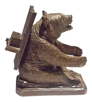 Antique Black Forest Sitting Bear Figurine