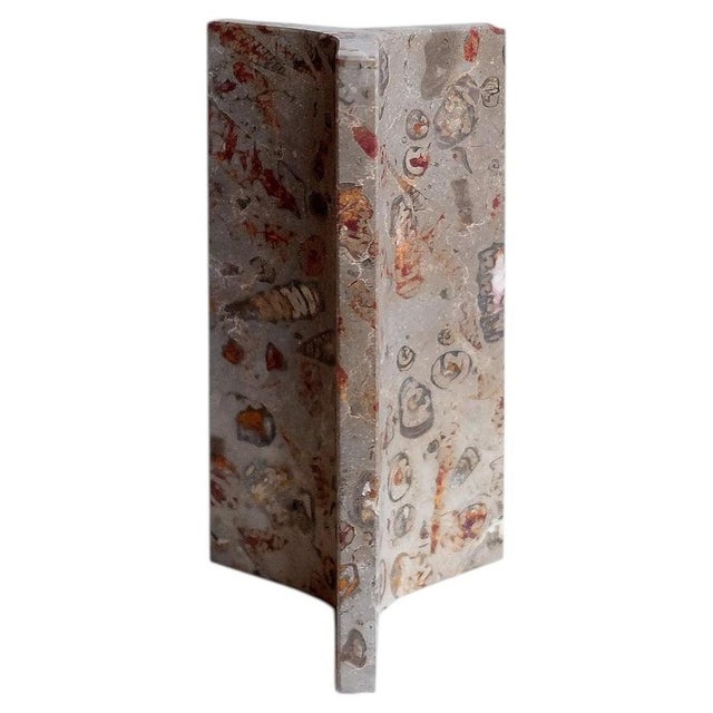 Stone Cariátide Small Series Sculpture in Jurassic Fossil Stone by Nerinea For Sale - Image 7 of 7