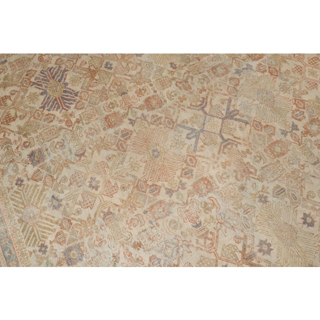 Antique Zabihi Collection Persian Mahal Soft Rug - 8'10" x 11'9" For Sale - Image 11 of 12