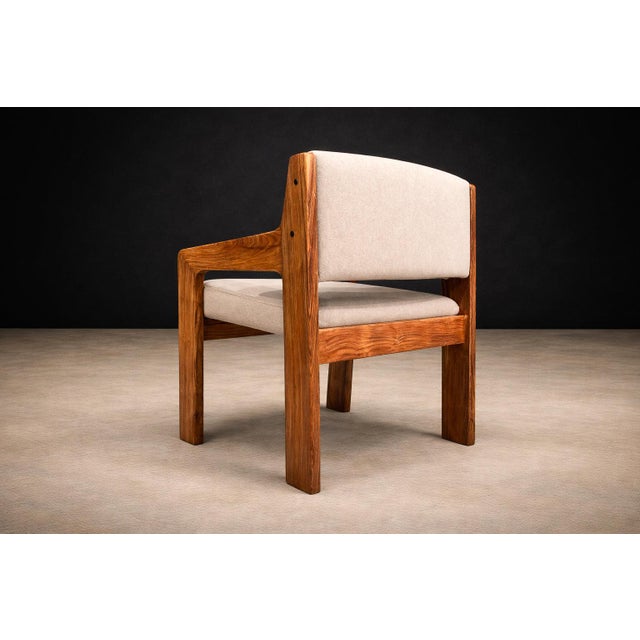 Brazilian Modern Armchair in Caviuna wood & Wool, Jorge Zalszupin, 1960s - 608A For Sale - Image 13 of 16